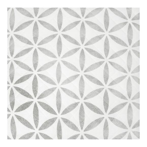 NEW Fieldcrest Geo Euro Pillow Sham in Gray/White (Size: 26" x 26") - Picture 2 of 8